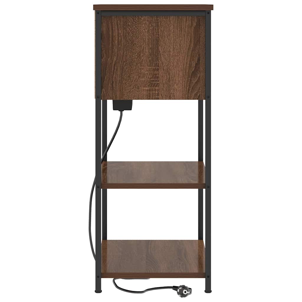 vidaXL Szafka Nocna Brązowy dąb 55 x 31 x 76 cm