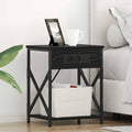 vidaXL Szafka Nocna 2 pcs Czarny Dąb 41 x 31 x 51 cm