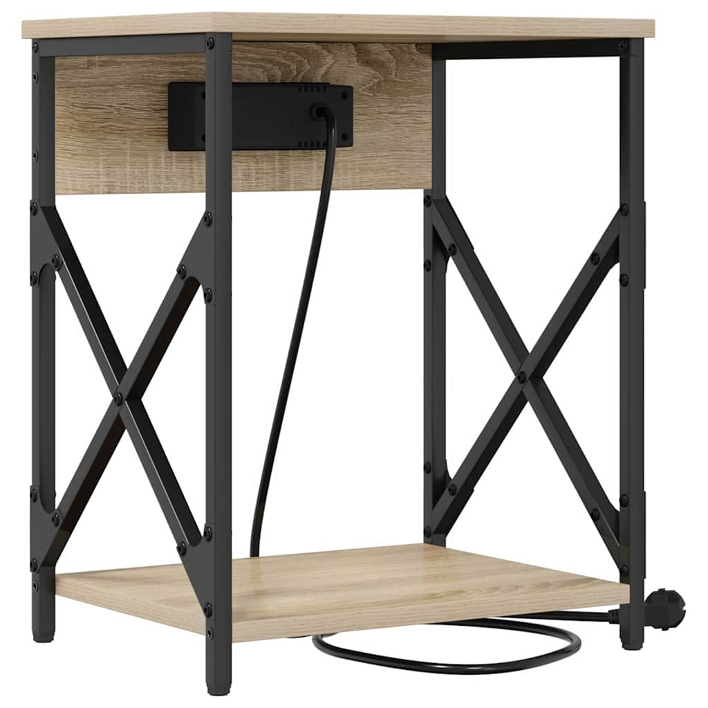vidaXL Szafka Nocna 2 pcs Dąb Sonoma 41 x 31 x 51 cm
