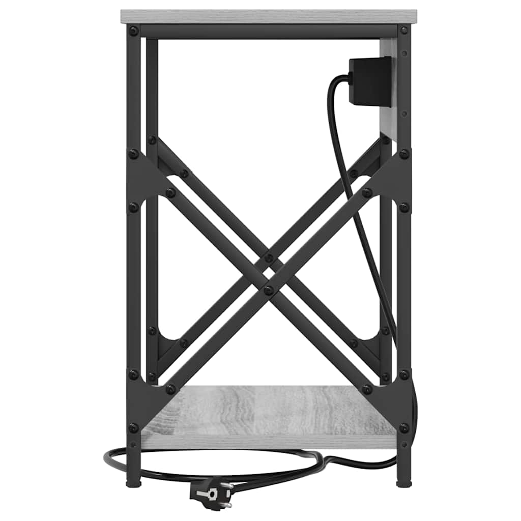 vidaXL Szafka Nocna Szary Sonoma 41 x 31 x 51 cm