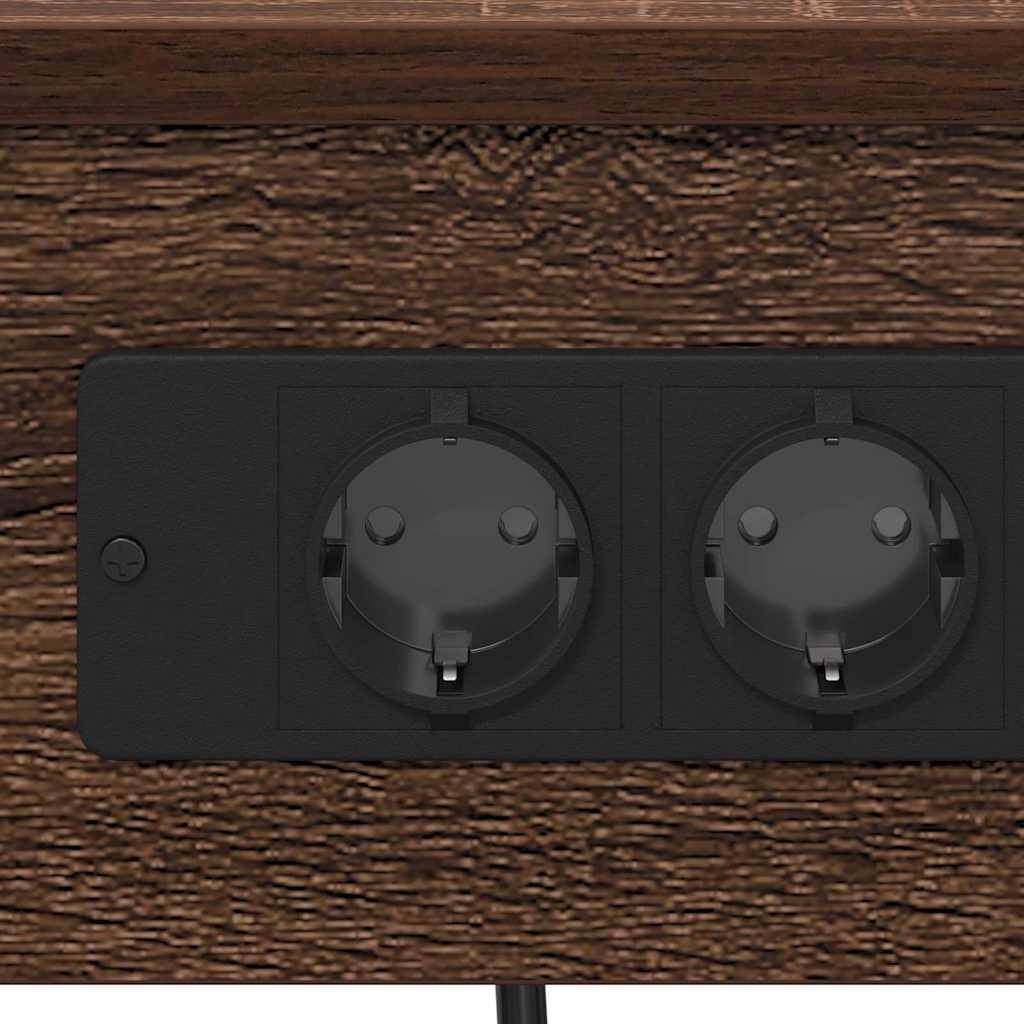 vidaXL Szafka Nocna 2 pcs Brązowy dąb 41 x 31 x 51 cm