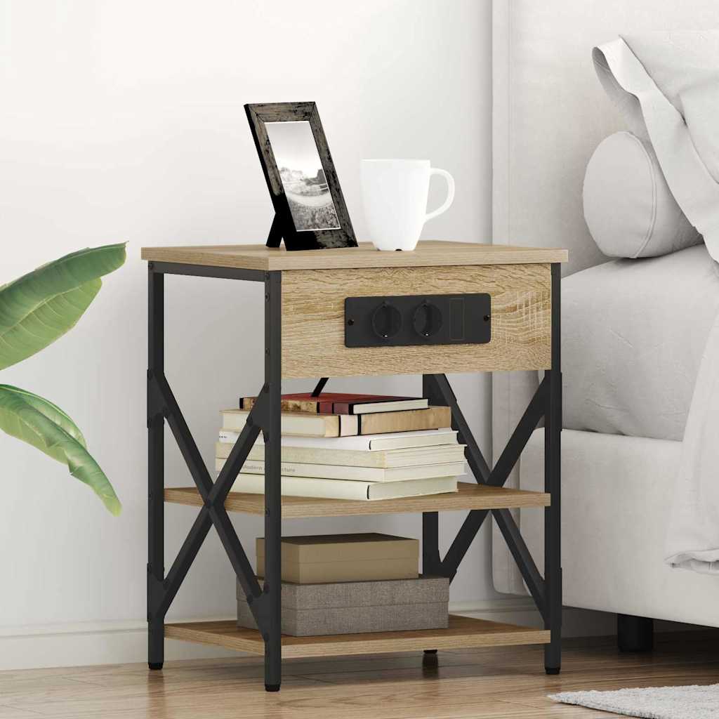 vidaXL Szafka Nocna Dąb Sonoma 41 x 31 x 51 cm Materiał drewnopochodny