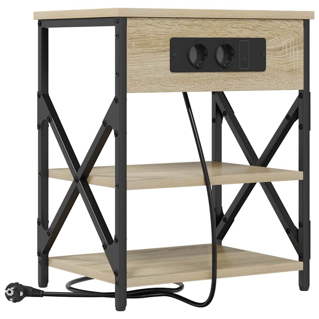 vidaXL Szafka Nocna Dąb Sonoma 41 x 31 x 51 cm Materiał drewnopochodny