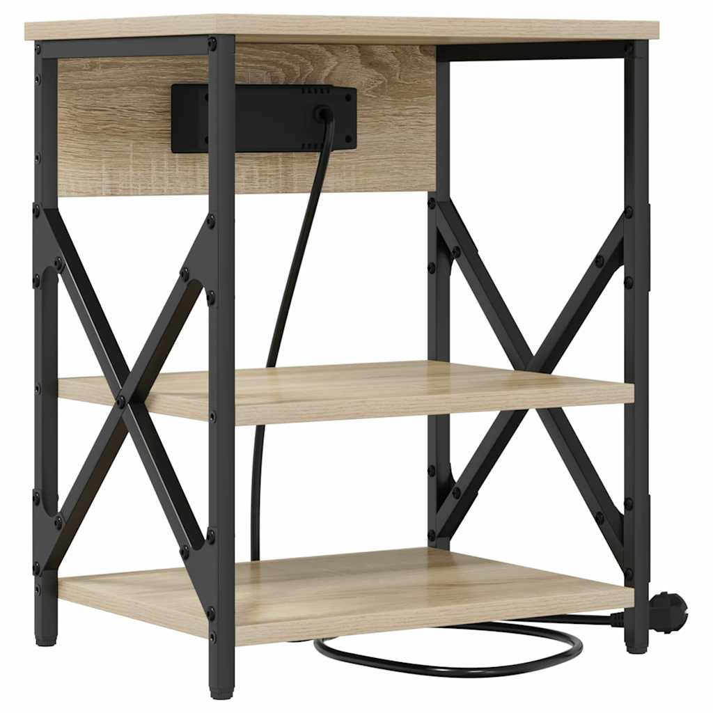 vidaXL Szafka Nocna Dąb Sonoma 41 x 31 x 51 cm Materiał drewnopochodny