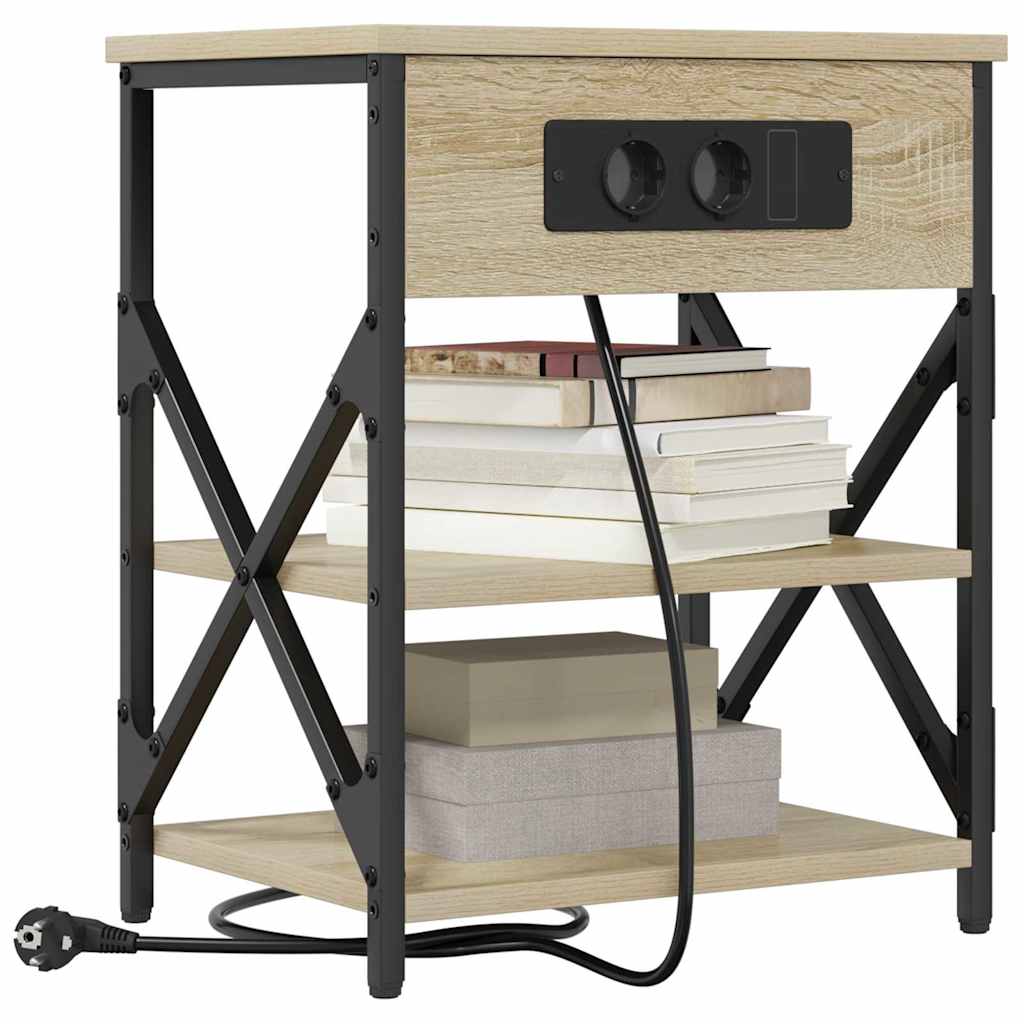 vidaXL Szafka Nocna Dąb Sonoma 41 x 31 x 51 cm Materiał drewnopochodny