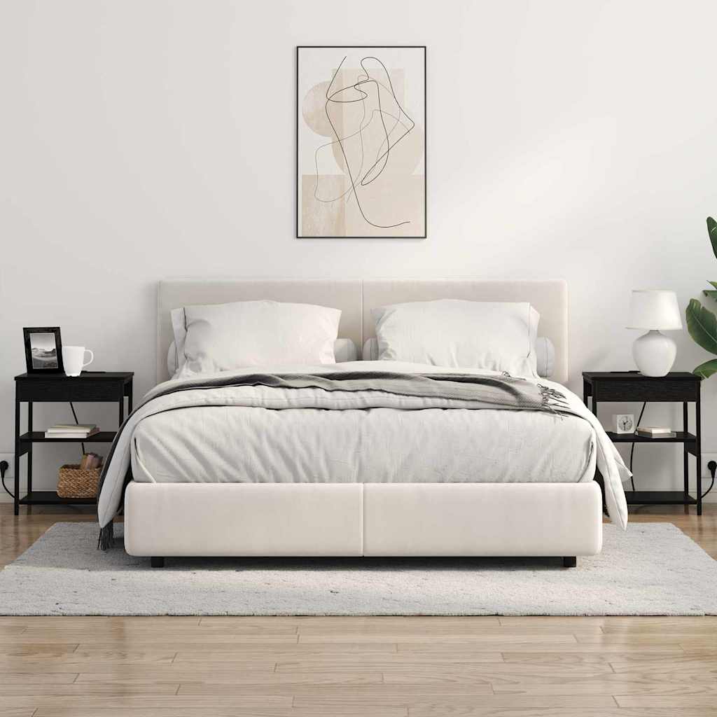 vidaXL Szafka Nocna 2 pcs Czarny Dąb 41 x 31 x 51 cm