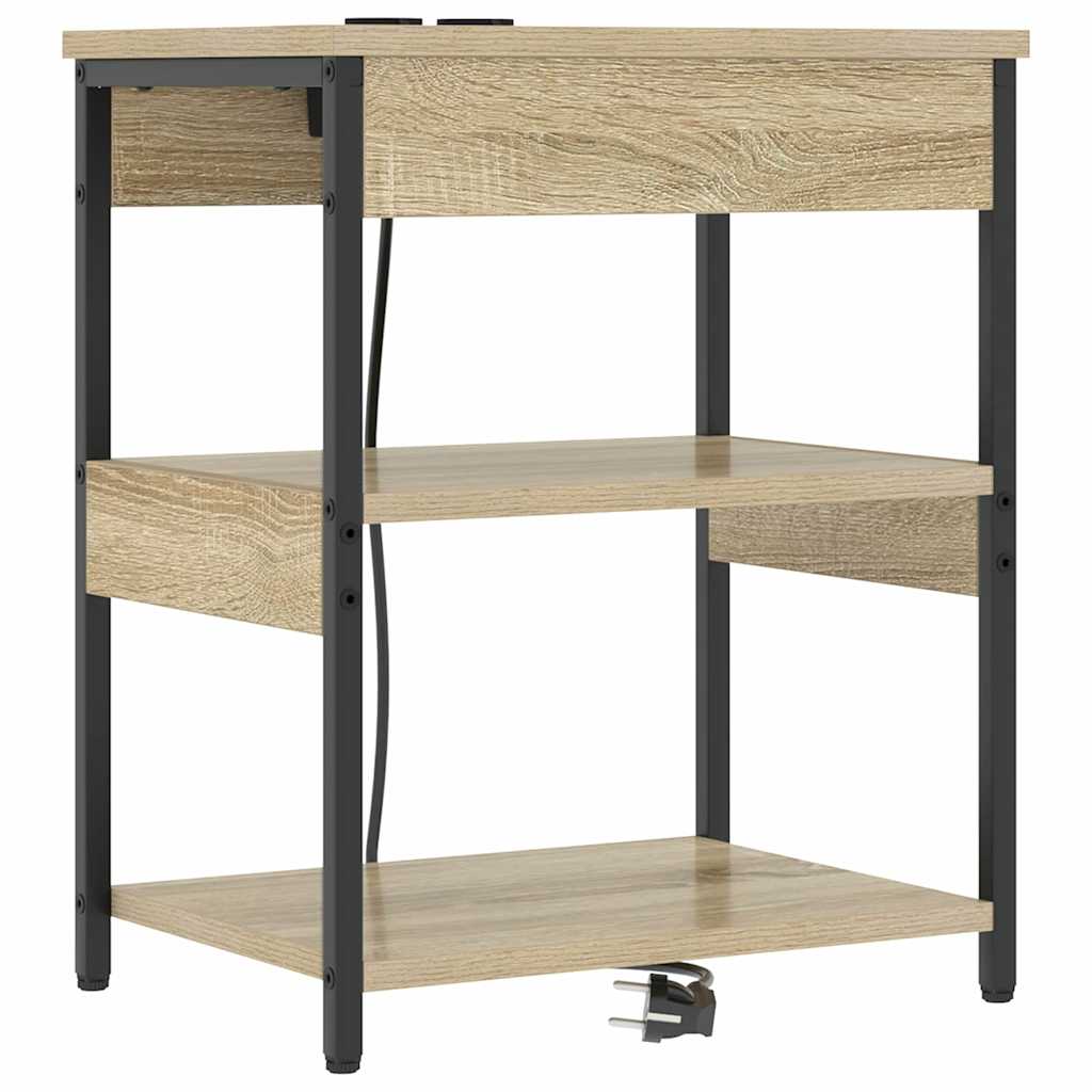 vidaXL Szafka Nocna 2 pcs Dąb Sonoma 41 x 31 x 51 cm