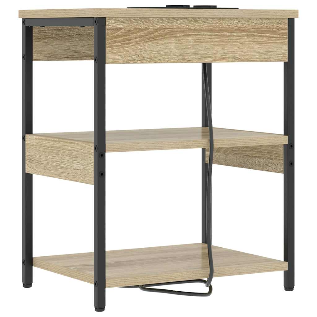 vidaXL Szafka Nocna 2 pcs Dąb Sonoma 41 x 31 x 51 cm