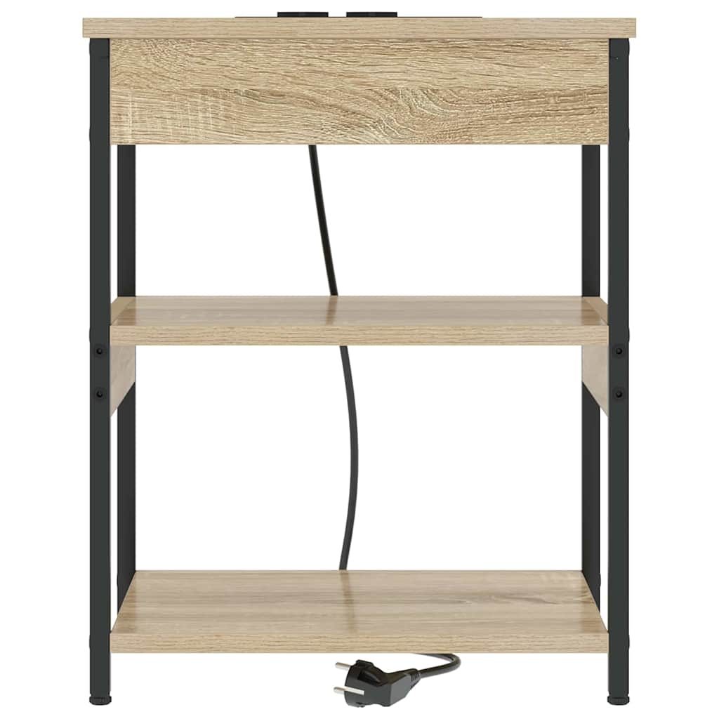 vidaXL Szafka Nocna 2 pcs Dąb Sonoma 41 x 31 x 51 cm