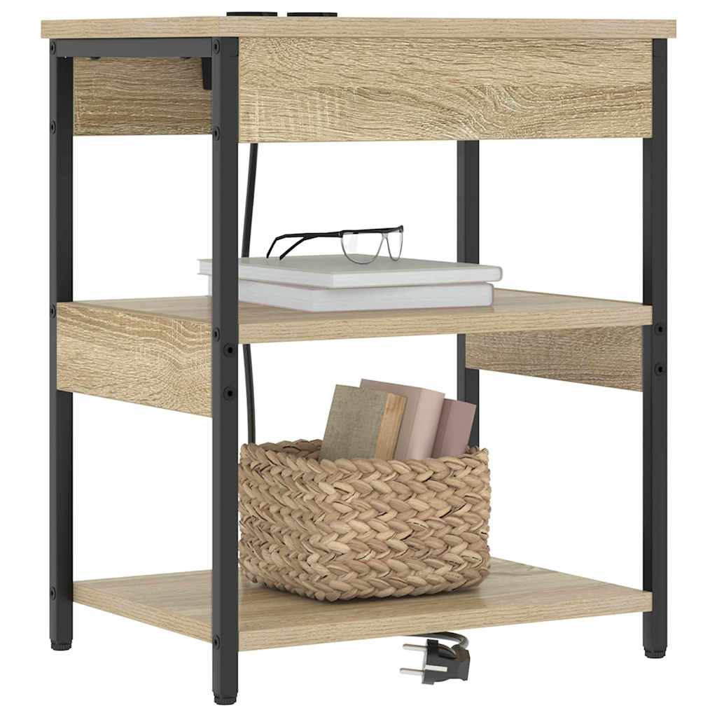 vidaXL Szafka Nocna 2 pcs Dąb Sonoma 41 x 31 x 51 cm