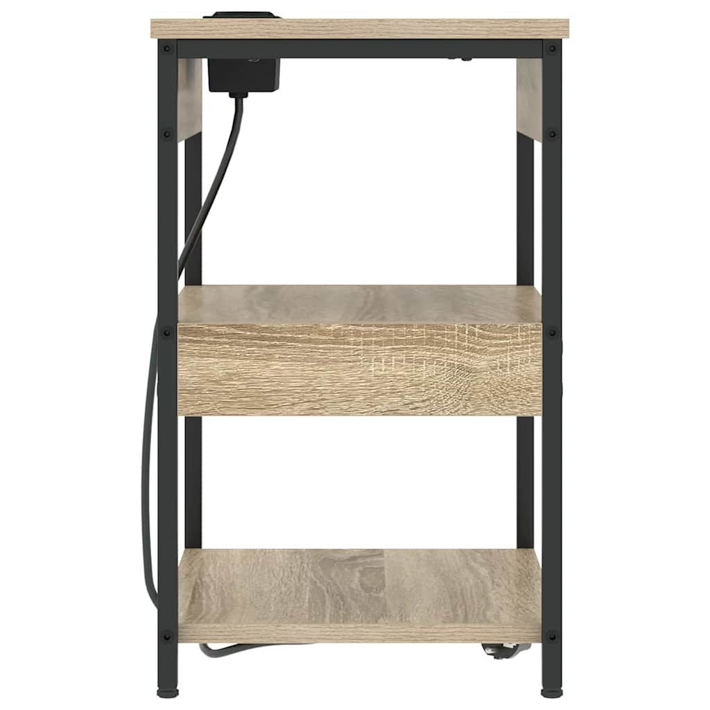 vidaXL Szafka Nocna 2 pcs Dąb Sonoma 41 x 31 x 51 cm