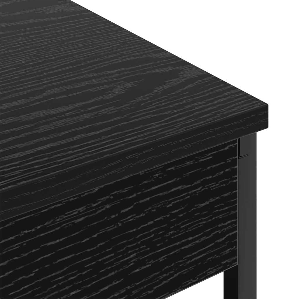 vidaXL Szafka Nocna Czarny Dąb 41 x 31 x 76 cm Materiał drewnopochodny