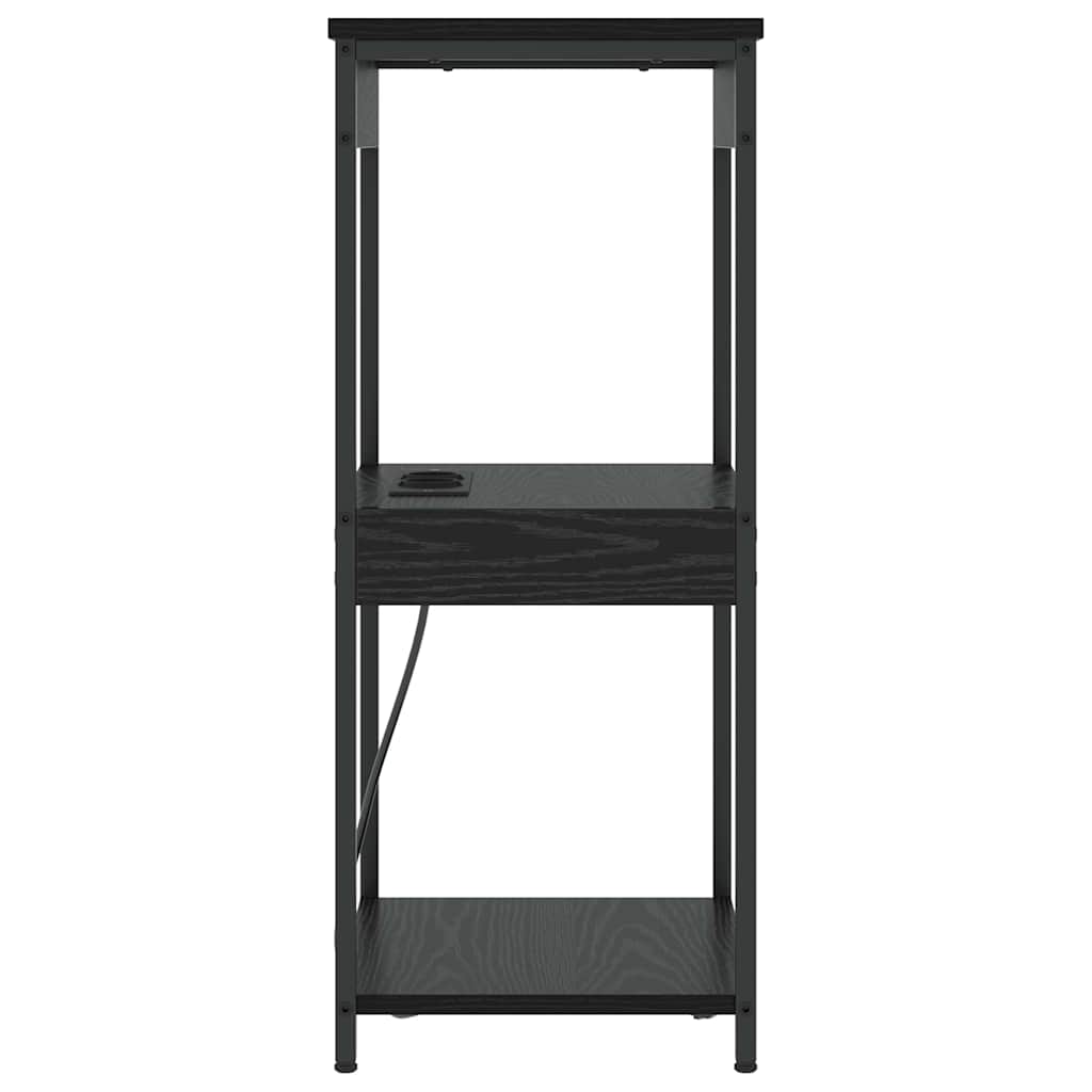 vidaXL Szafka Nocna Czarny Dąb 41 x 31 x 76 cm Materiał drewnopochodny