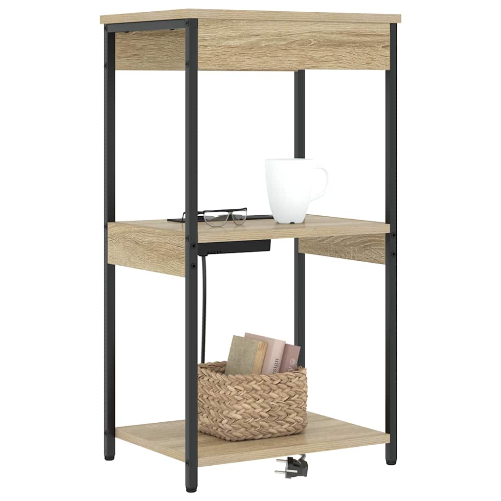 vidaXL Szafka Nocna Dąb Sonoma 41 x 31 x 76 cm Materiał drewnopochodny