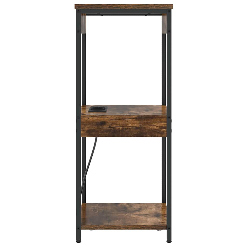 vidaXL Szafka Nocna z półką Dąb wędzony 41 x 31 x 76 cm