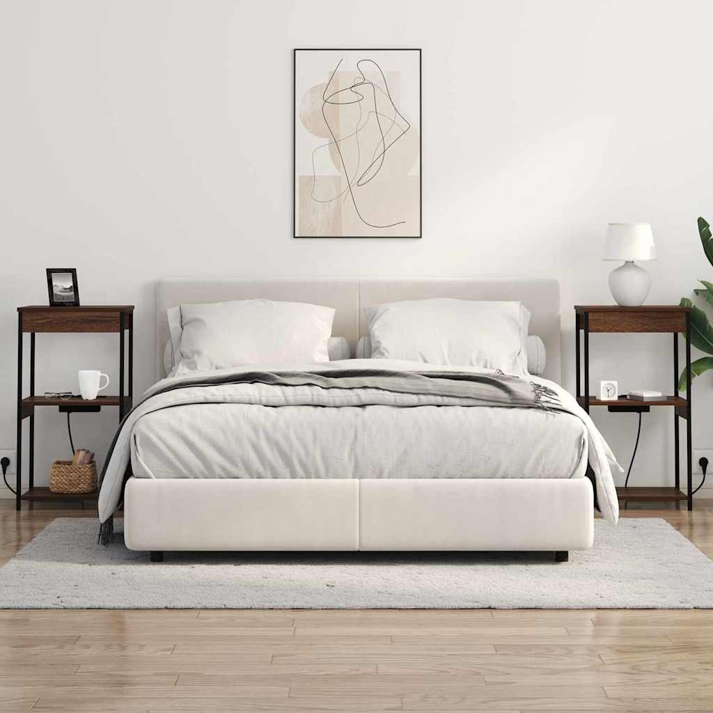 vidaXL Szafka Nocna z półką Brązowy dąb 41 x 31 x 76 cm