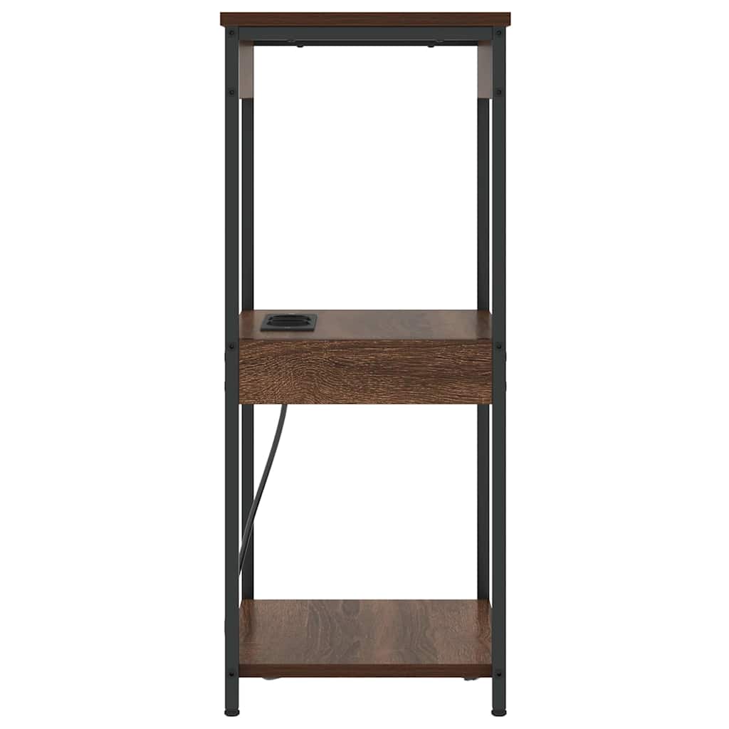 vidaXL Szafka Nocna z półką Brązowy dąb 41 x 31 x 76 cm