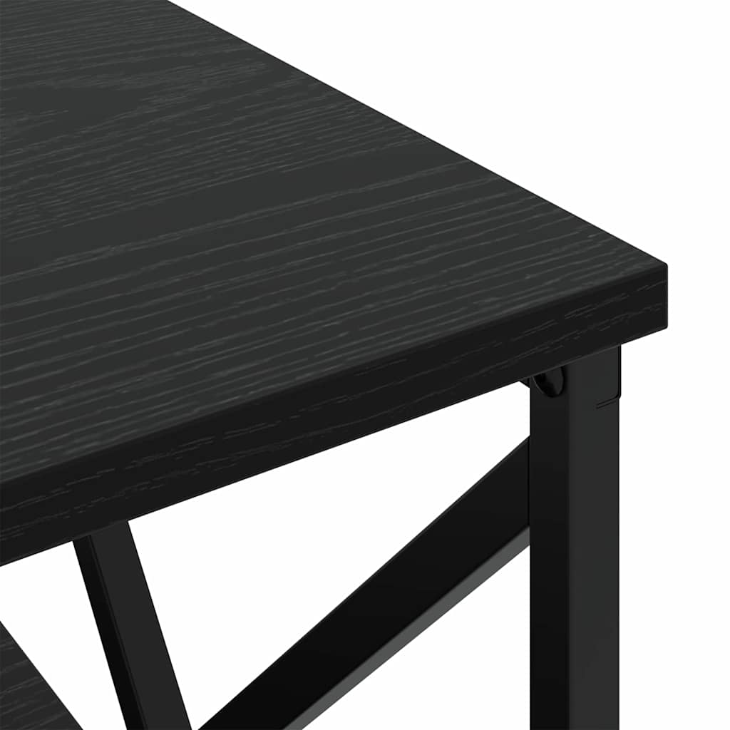 vidaXL Szafka Nocna z szufladą 2 pcs Czarny Dąb 41,5 x 40,5 x 55 cm