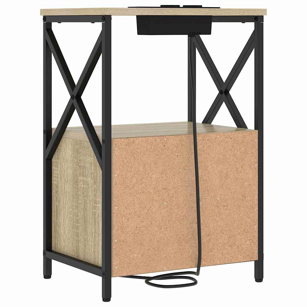 vidaXL Szafka Nocna z szufladą 2 pcs Dąb Sonoma 40 x 31 x 60 cm