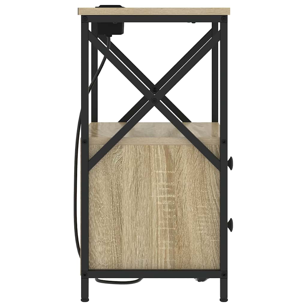vidaXL Szafka Nocna z szufladą 2 pcs Dąb Sonoma 40 x 31 x 60 cm
