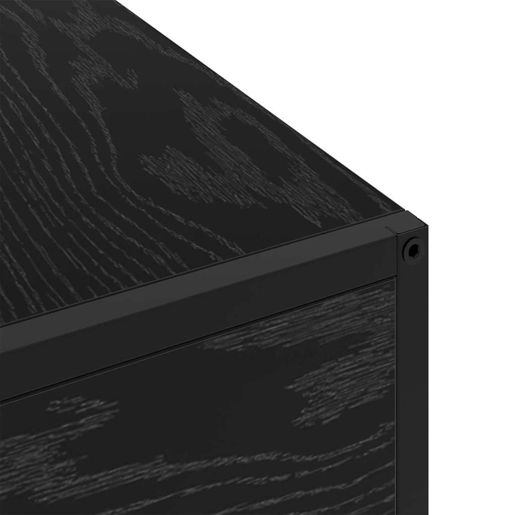 vidaXL Szafka Nocna Czarny Dąb 40 x 27 x 76 cm Materiał drewnopochodny