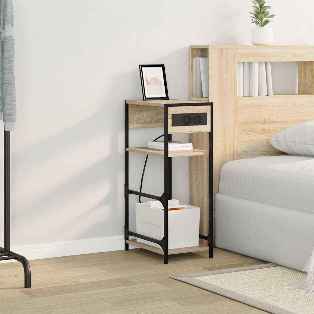 vidaXL Szafka Nocna Dąb Sonoma 40 x 27 x 76 cm Materiał drewnopochodny