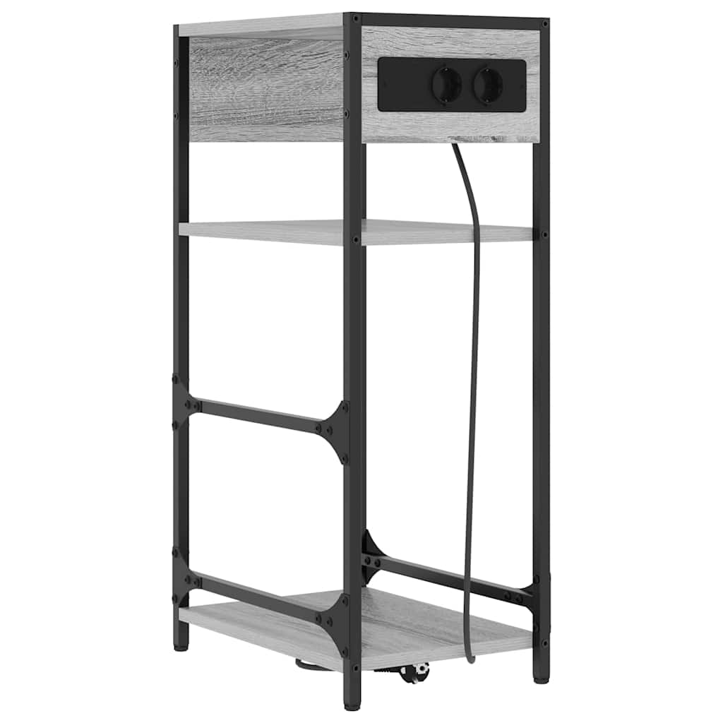 vidaXL Szafka Nocna Szary Sonoma 40 x 27 x 76 cm