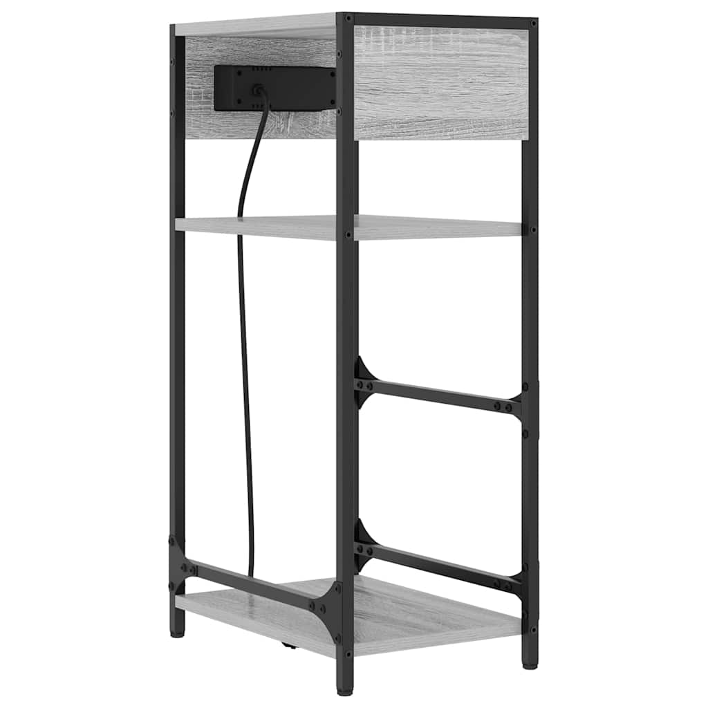vidaXL Szafka Nocna Szary Sonoma 40 x 27 x 76 cm