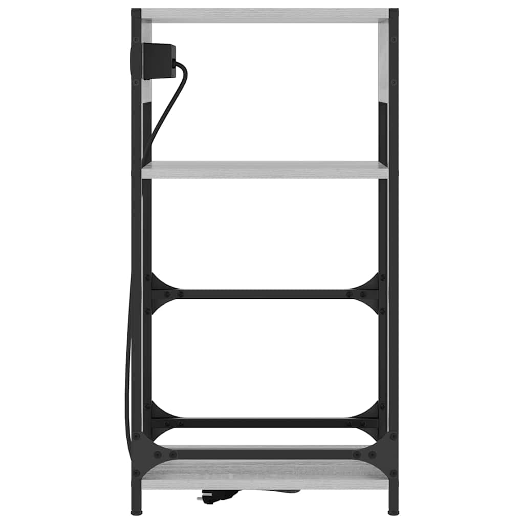 vidaXL Szafka Nocna Szary Sonoma 40 x 27 x 76 cm
