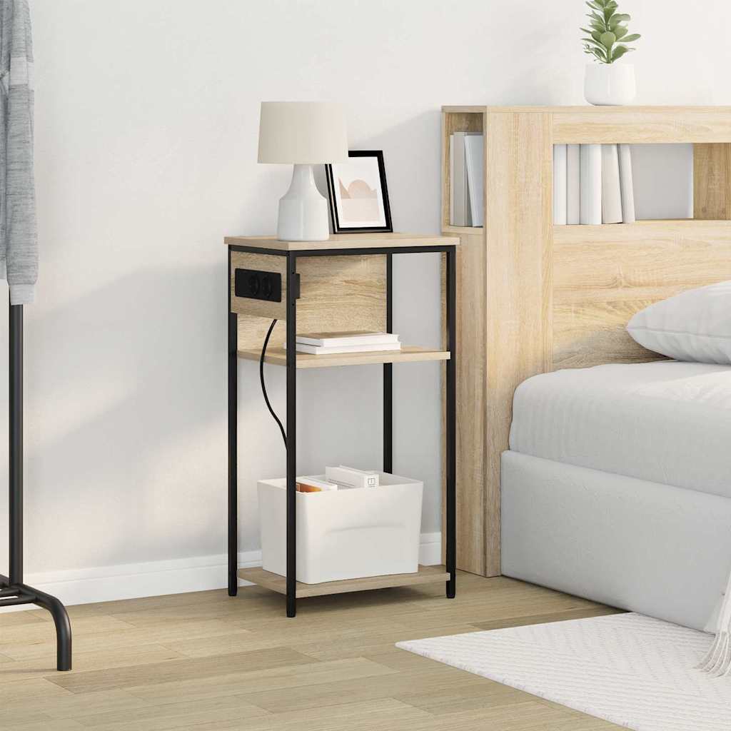 vidaXL Szafka Nocna Dąb Sonoma 41 x 28 x 76 cm Materiał drewnopochodny