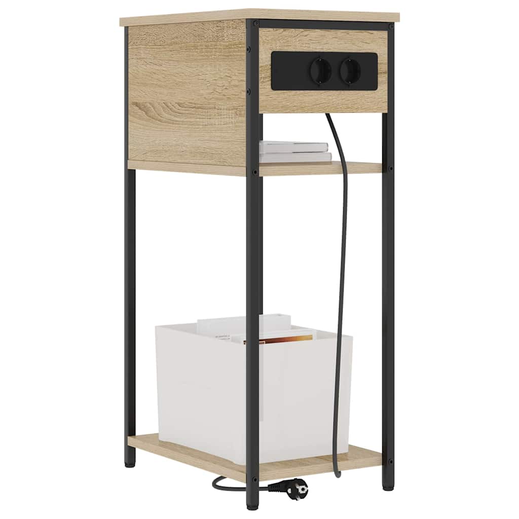 vidaXL Szafka Nocna Dąb Sonoma 41 x 28 x 76 cm Materiał drewnopochodny