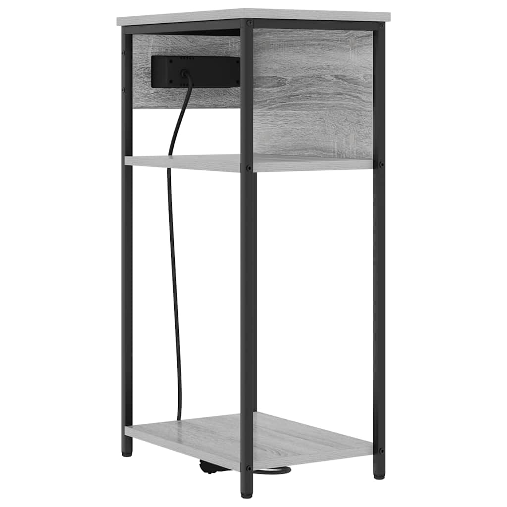 vidaXL Szafka Nocna Szary Sonoma 41 x 28 x 76 cm