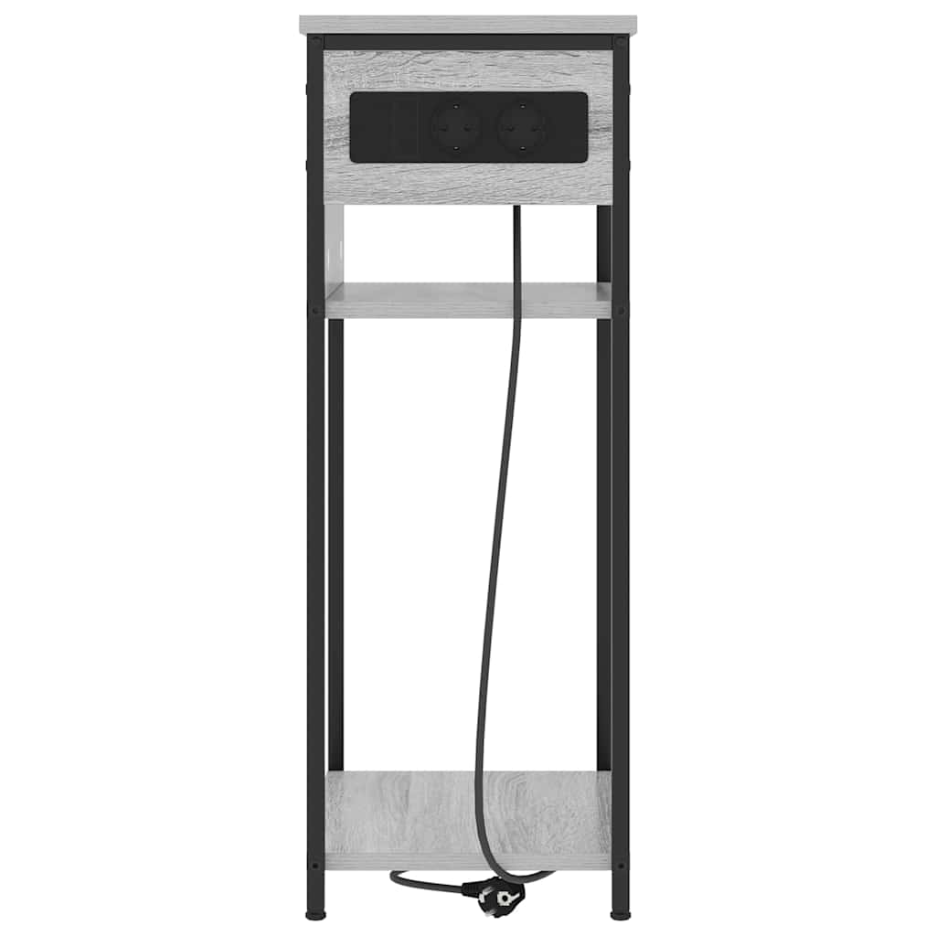 vidaXL Szafka Nocna Szary Sonoma 41 x 28 x 76 cm