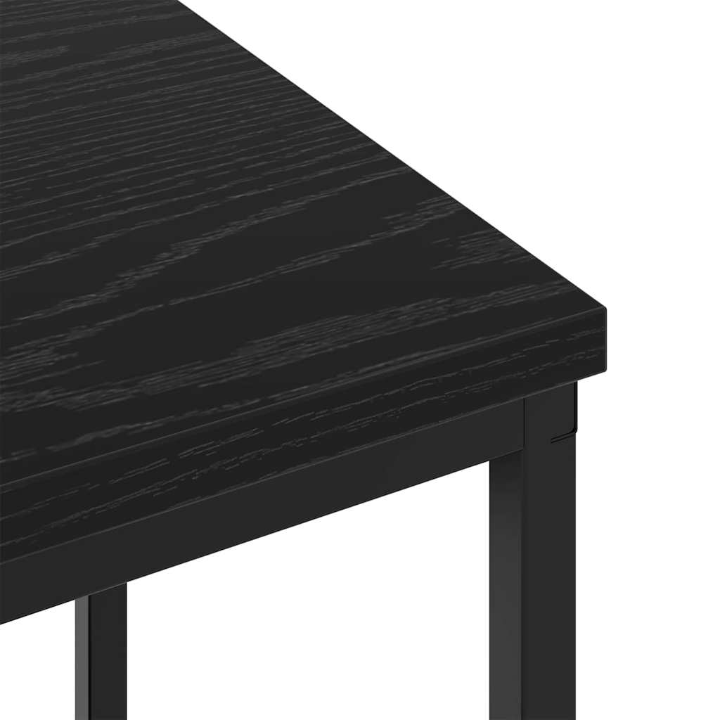 vidaXL Szafka Nocna 2 pcs Czarny Dąb 38 x 30 x 48 cm