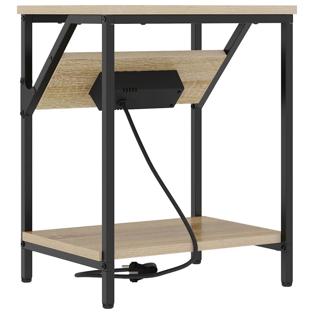 vidaXL Szafka Nocna 2 pcs Dąb Sonoma 38 x 30 x 48 cm