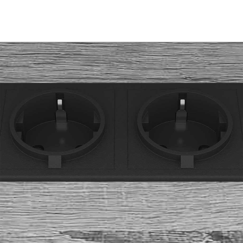 vidaXL Szafka Nocna 2 pcs Szary Sonoma 38 x 30 x 48 cm