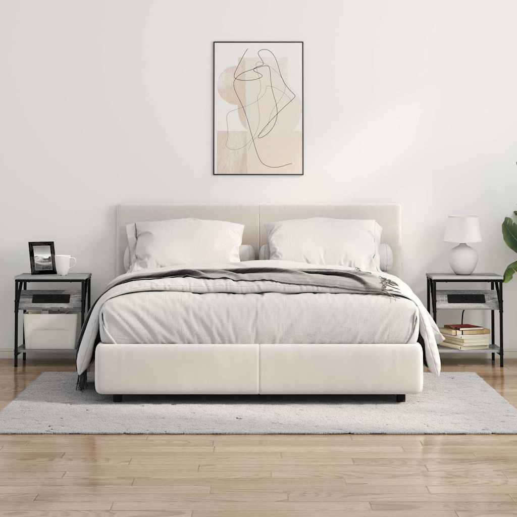 vidaXL Szafka Nocna 2 pcs Szary Sonoma 38 x 30 x 48 cm