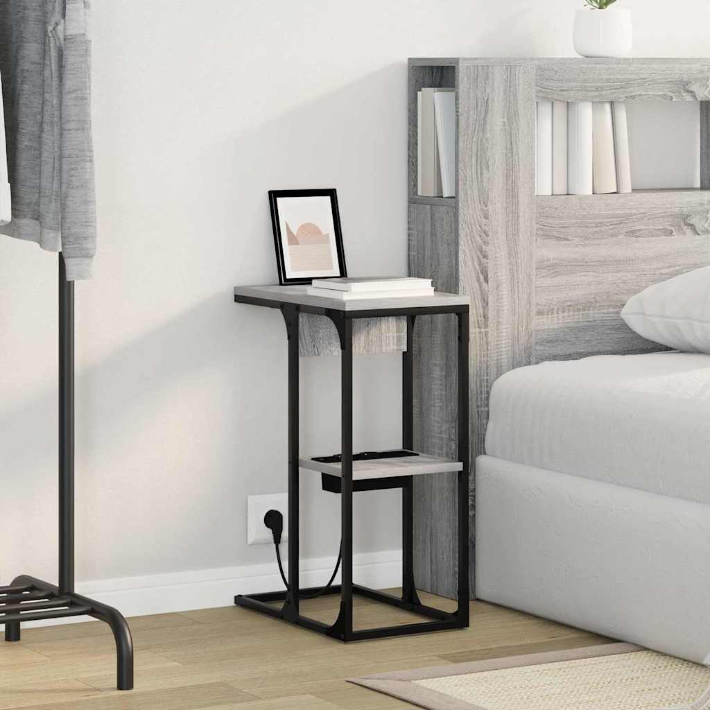 vidaXL Szafka Nocna Szary Sonoma 41,5 x 26 x 60,5 cm