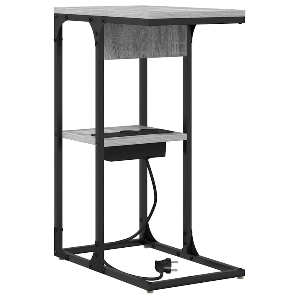 vidaXL Szafka Nocna Szary Sonoma 41,5 x 26 x 60,5 cm