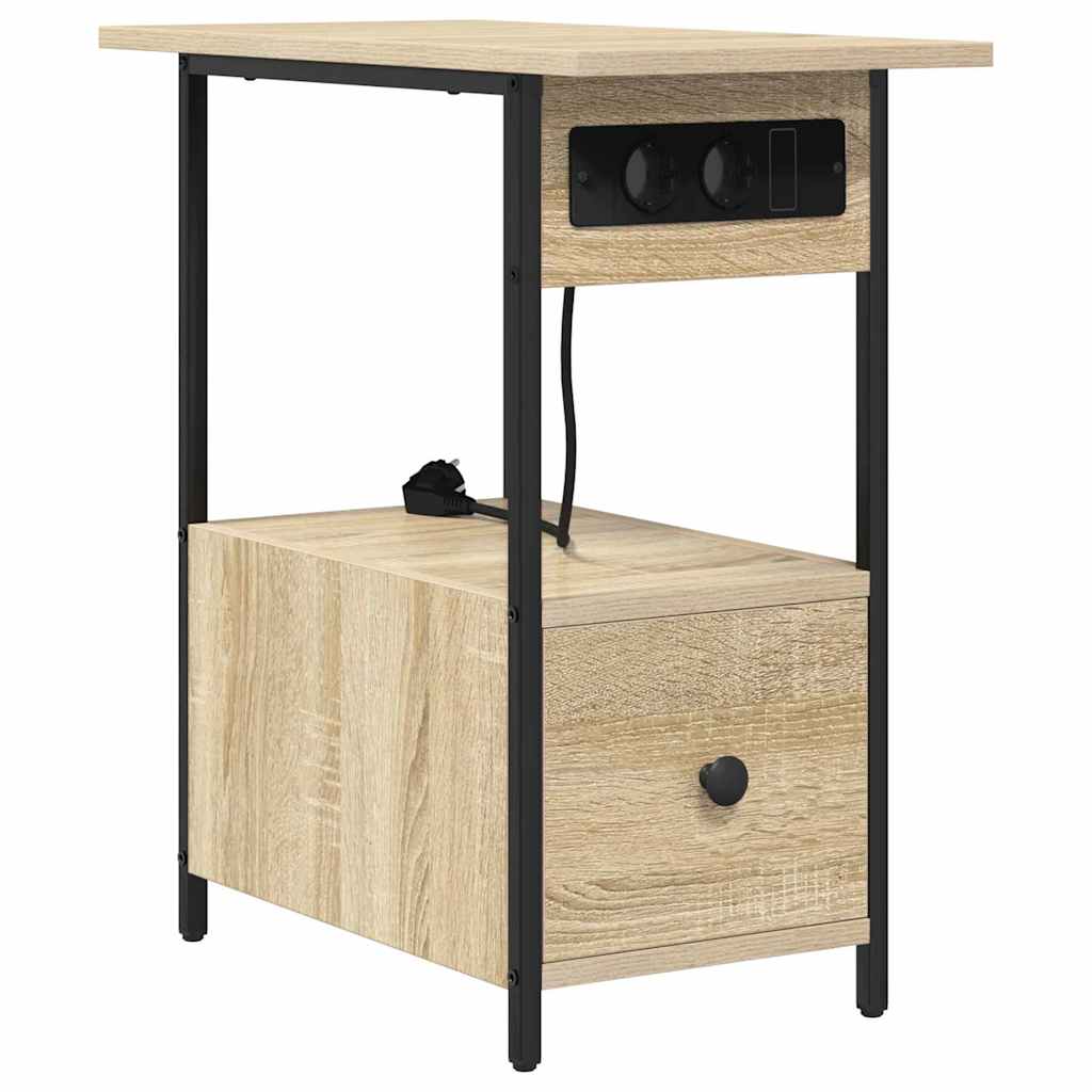 vidaXL Szafka Nocna Dąb Sonoma 60 x 30 x 61 cm Materiał drewnopochodny