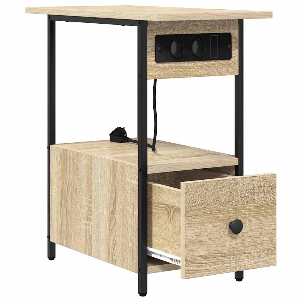 vidaXL Szafka Nocna Dąb Sonoma 60 x 30 x 61 cm Materiał drewnopochodny