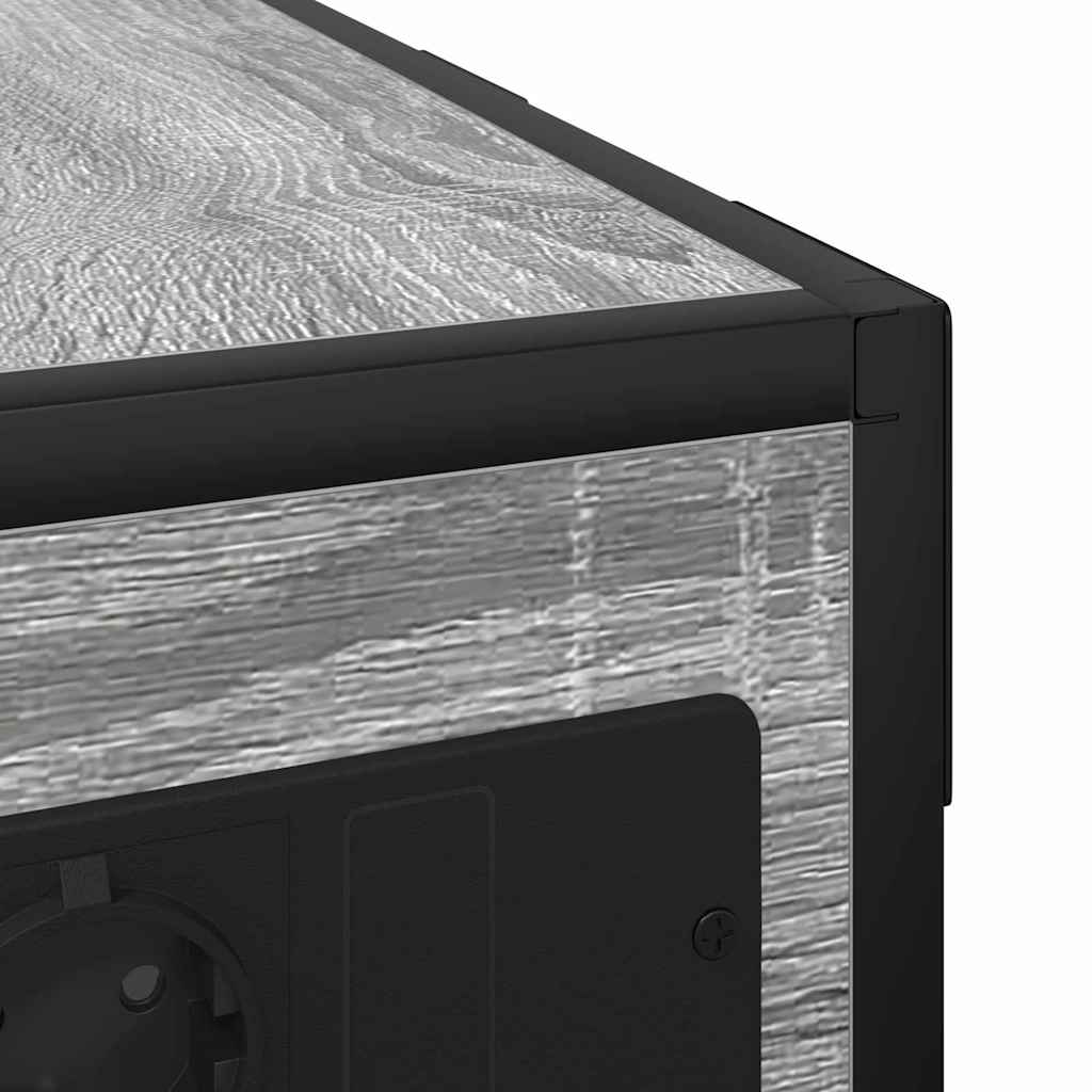 vidaXL Szafka Nocna Szary Sonoma 41,5 x 26 x 60,5 cm