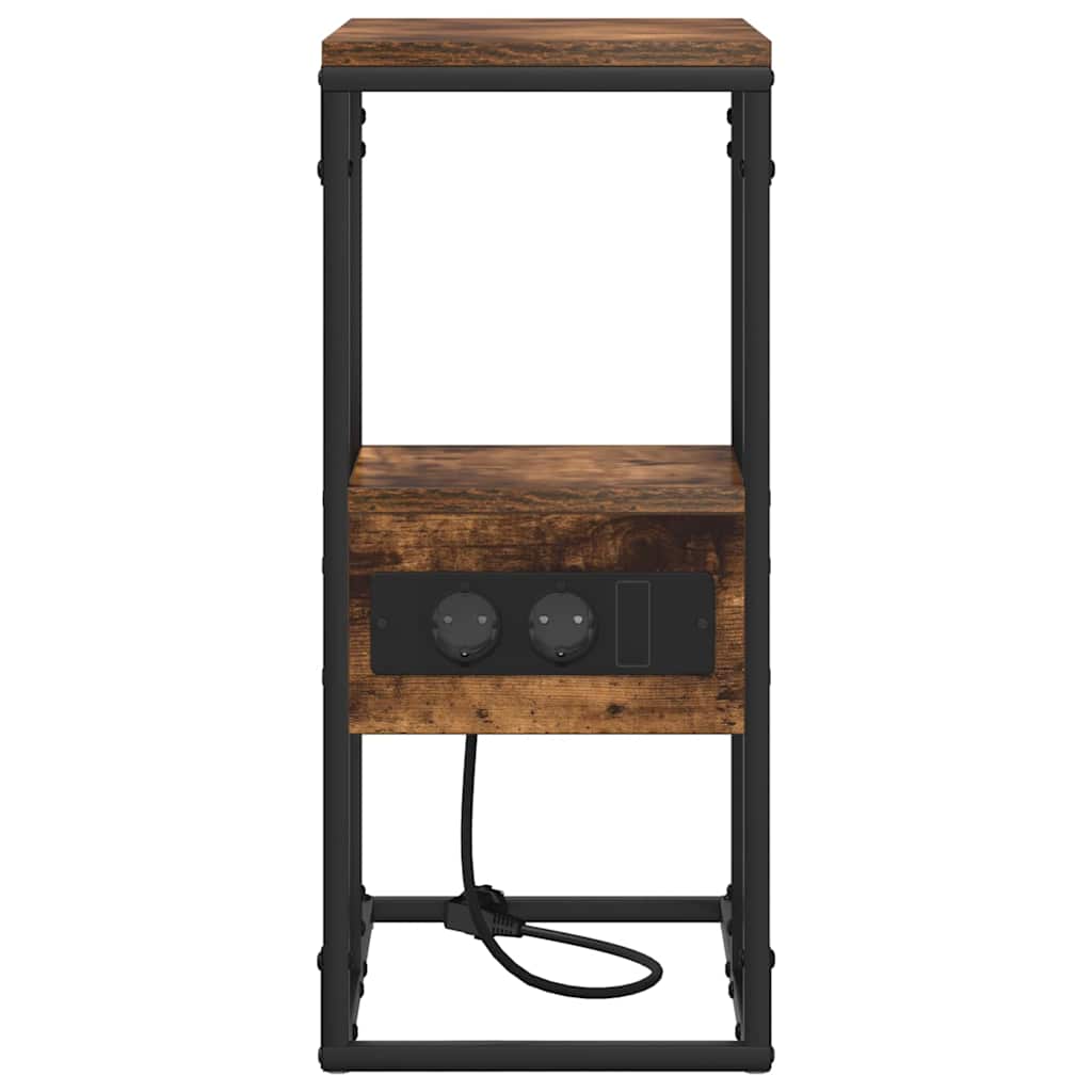 vidaXL Szafka Nocna z szufladą Wędzony dąb 41.5 x 26 x 60.5 cm