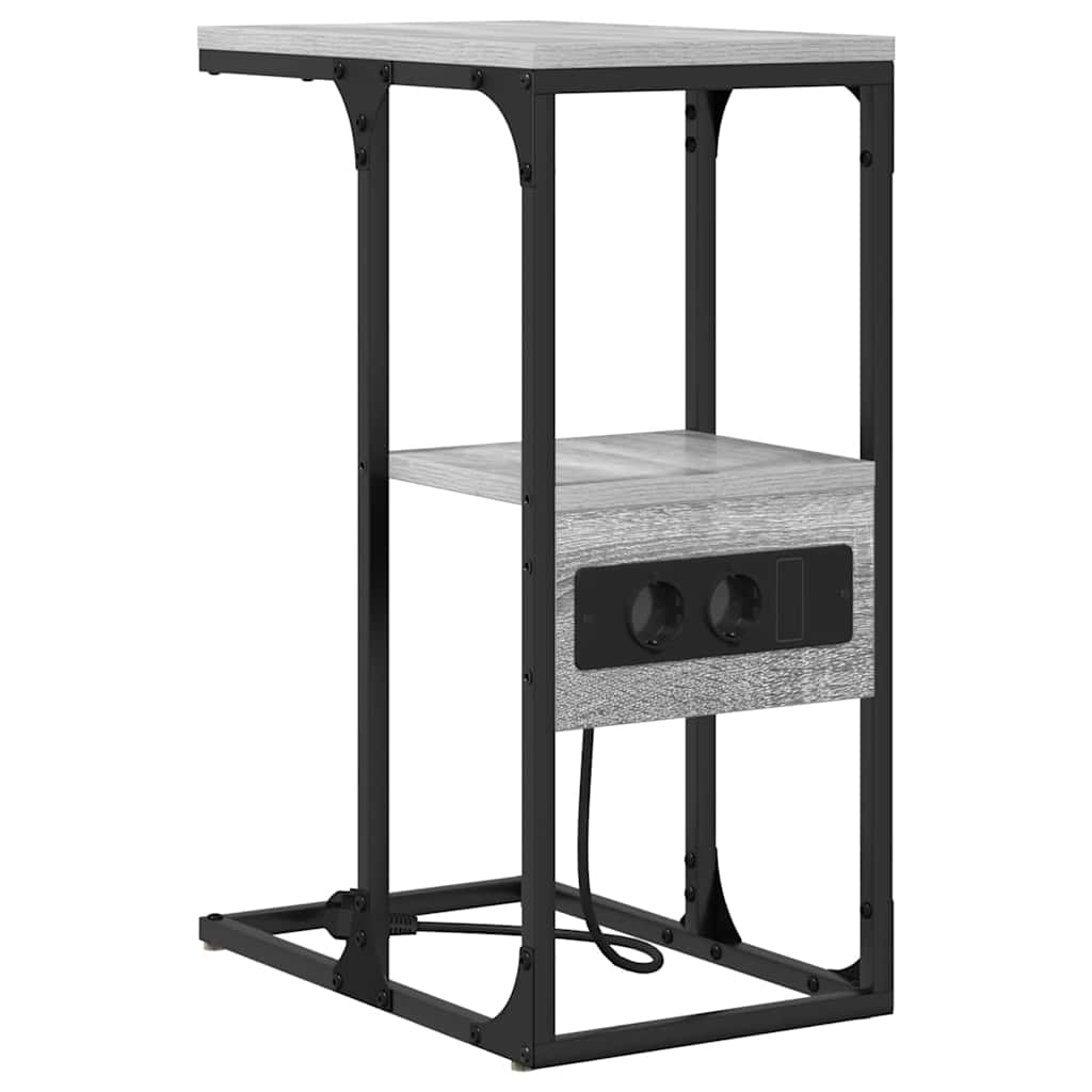 vidaXL Szafka Nocna z szufladą Szary dąb sonoma 41.5 x 26 x 60.5 cm