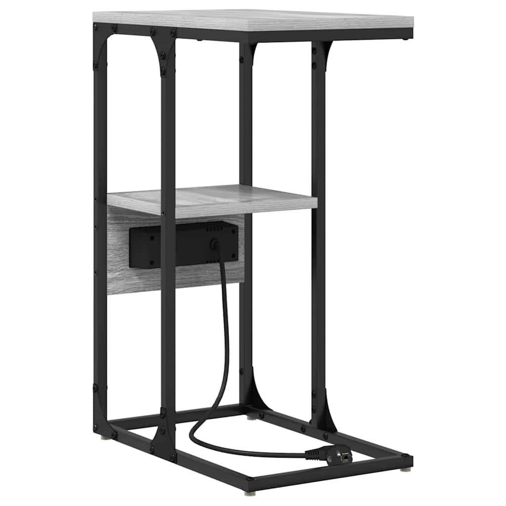 vidaXL Szafka Nocna z szufladą Szary dąb sonoma 41.5 x 26 x 60.5 cm