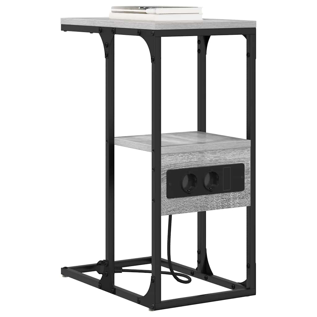 vidaXL Szafka Nocna z szufladą Szary dąb sonoma 41.5 x 26 x 60.5 cm