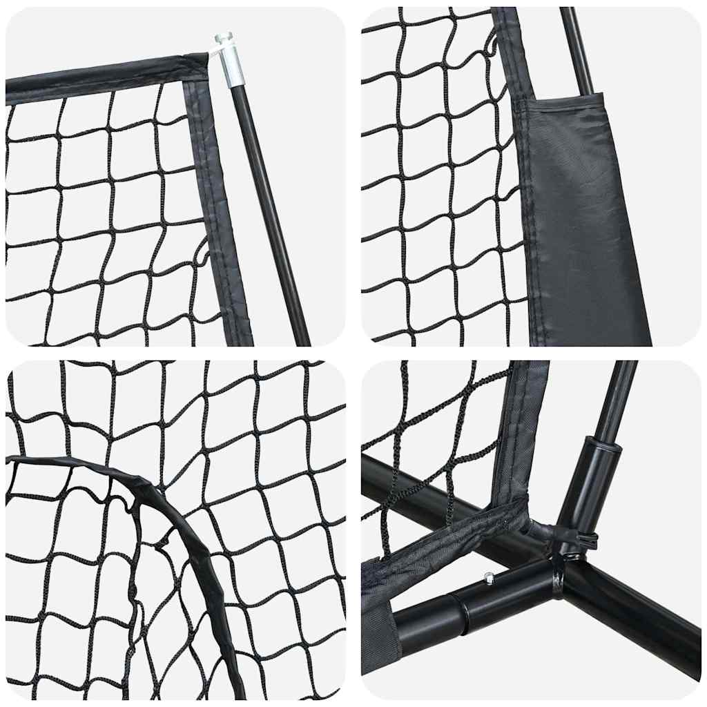 vidaXL Siatka treningowa do baseballu Czarny 250 x 106 x 209 cm