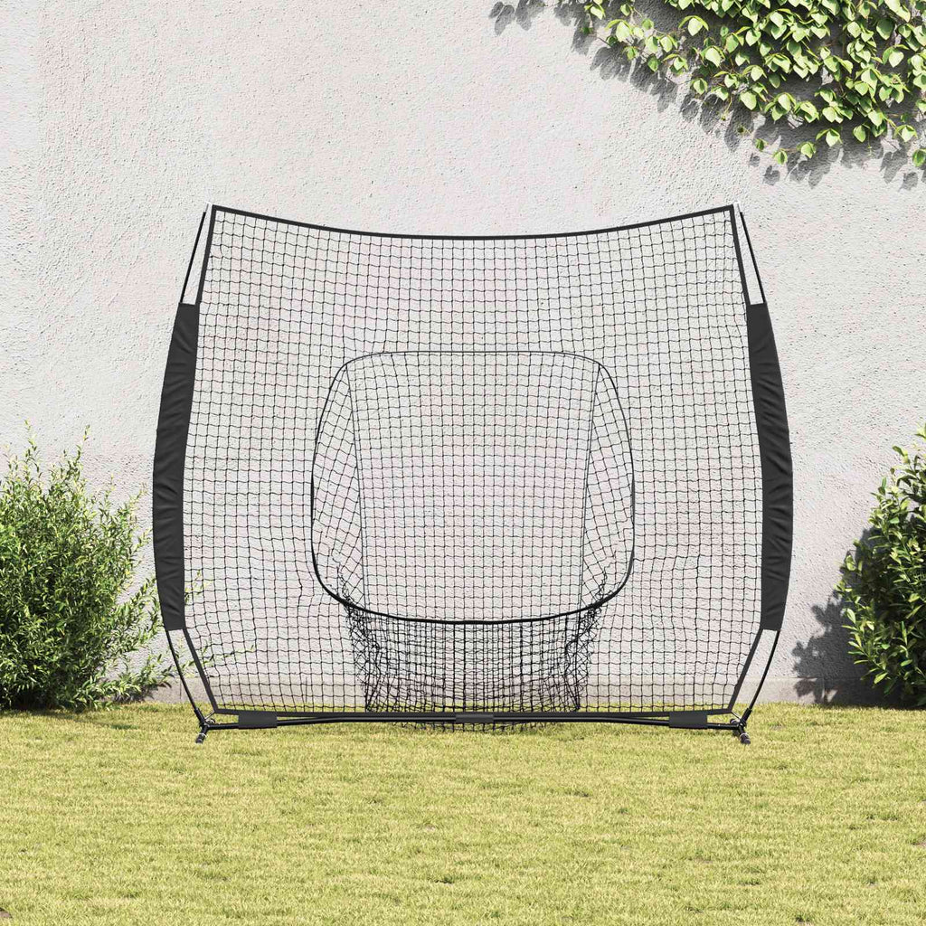 vidaXL Siatka treningowa do baseballu Czarny 250 x 106 x 209 cm