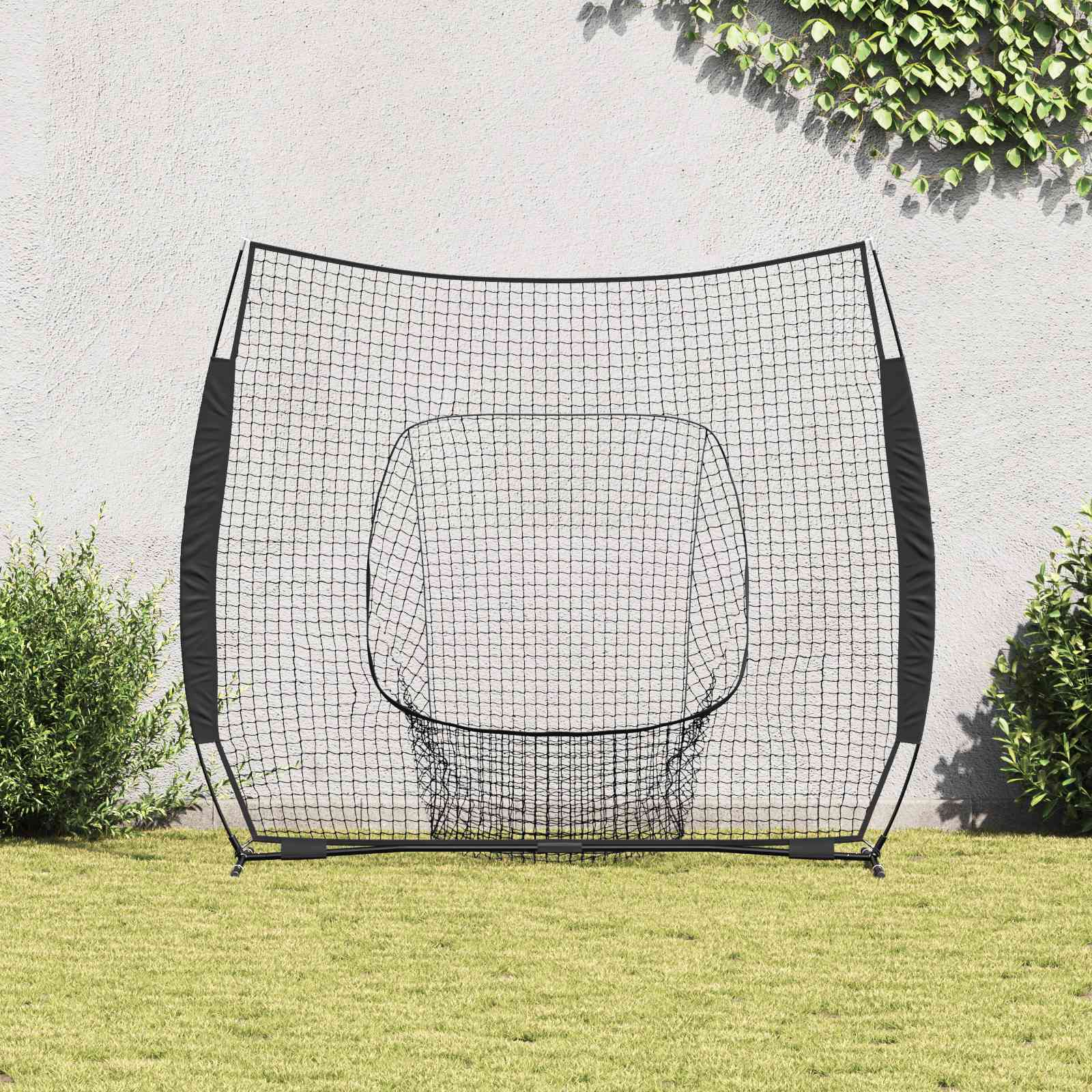 vidaXL Siatka treningowa do baseballu Czarny 250 x 106 x 209 cm