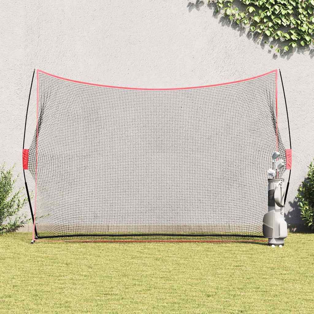 vidaXL Pomoc w treningu golfa Czarny 314 x 92 x 214 cm Poliester